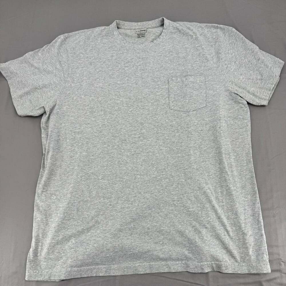 L.L. Bean Traditional Fit Gray Pocket T-Shirt XXL Tall
